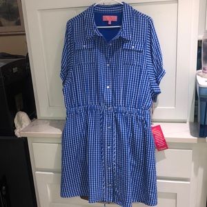 Dillard LDT Blue and White Striped Dress